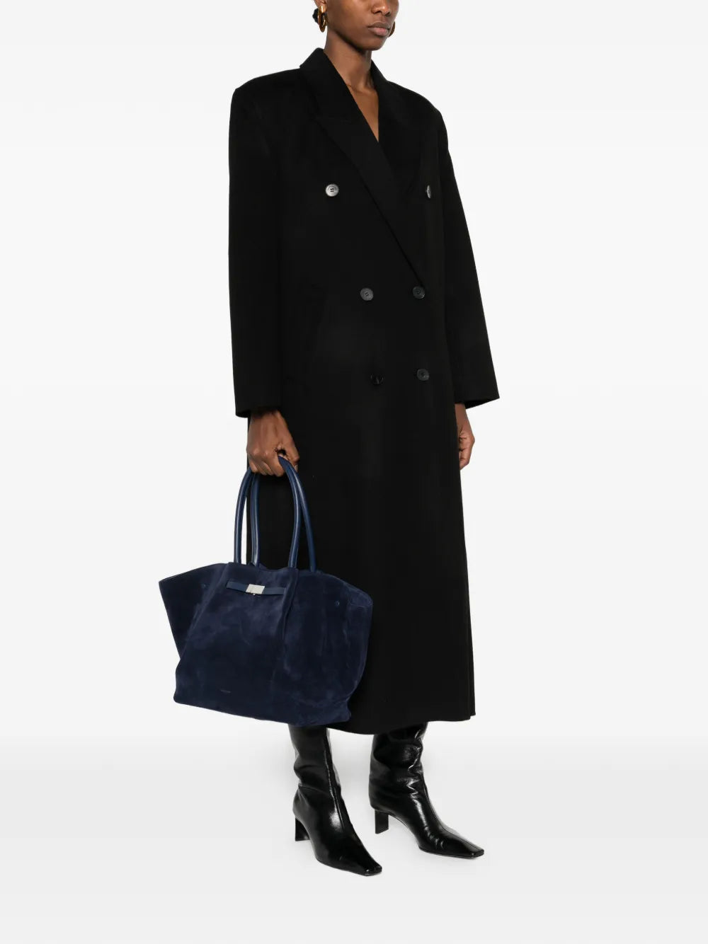 Demellier New York Suede Shoulder Bag — Same as shown — Size One Size — Side View