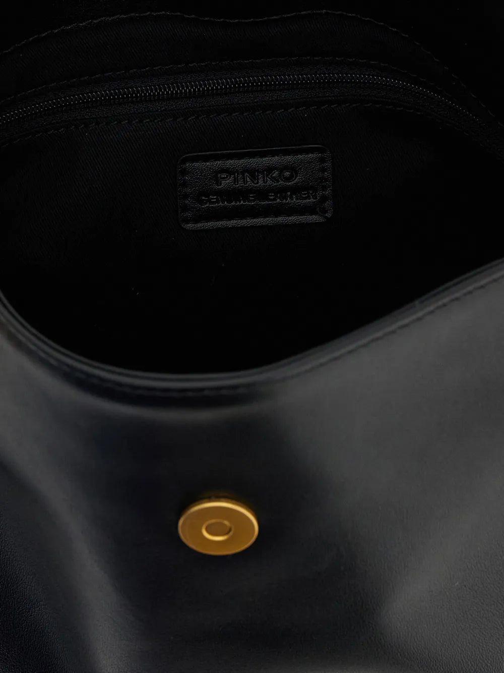 Pinko Engraved Rings Saddle Shoulder Bag — Same as shown — Size One Size — Top View