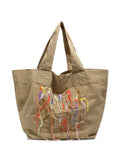 Bimba Y Lola Logo Embroidered Shoulder Bag — Same as shown — Size One Size — Front View