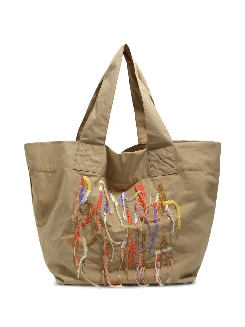 Bimba Y Lola Logo Embroidered Shoulder Bag — Same as shown — Size One Size — Front View