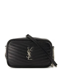 Saint Laurent Mini Lou Chevron Logo Shoulder Bag — Same as shown — Size One Size — Front View