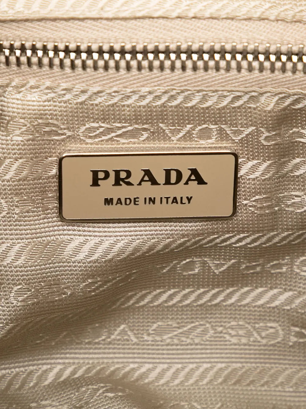 Prada Pre Owned 2000 2025 Cinghiale Trimmed Canvas Canapa Moon Shoulder Bag — Same as shown — Size One Size — Lifestyle View