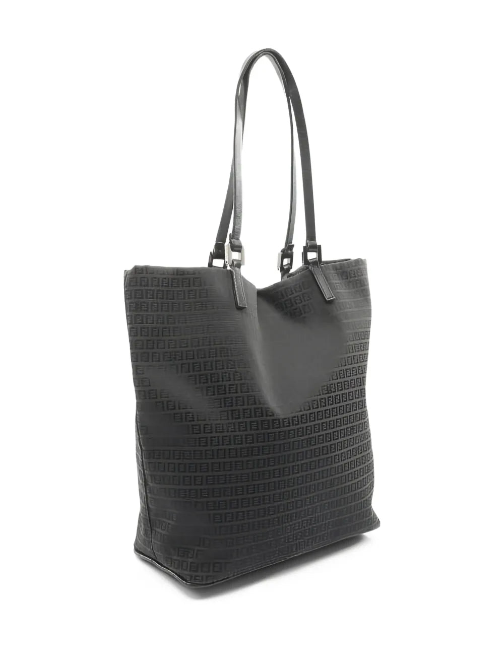 Fendi Pre Owned 2000S Zucchino Patterned Leather Shoulder Bag — Same as shown — Size One Size — Side View