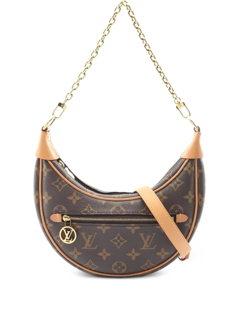 Louis Vuitton Pre Owned 2021S Monogram Chain Loop Shoulder Bag — Same as shown — Size One Size — Front View