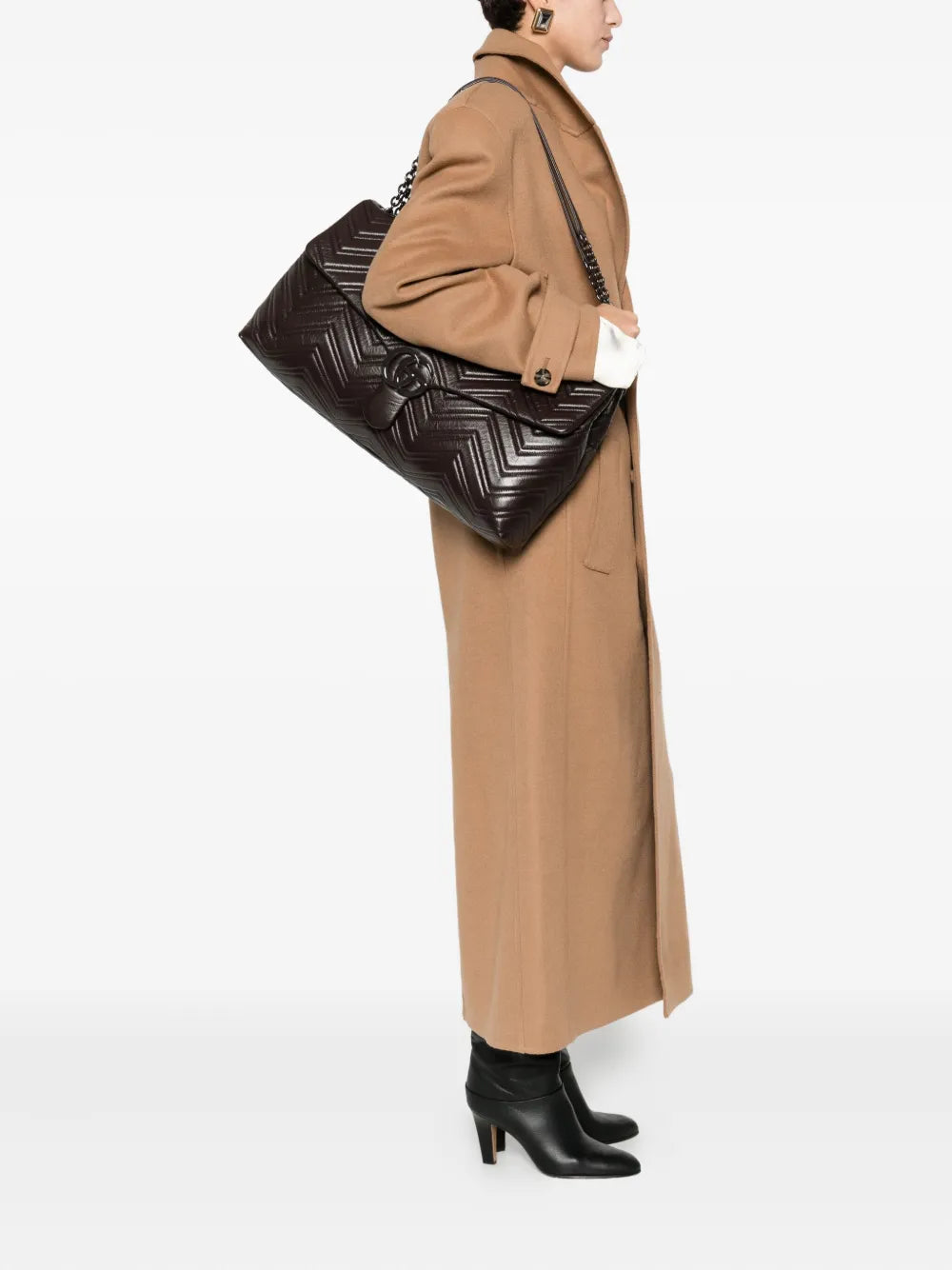 Gucci Maxi Gg Marmont Shoulder Bag — Same as shown — Size One Size — Side View