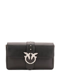 Pinko Studded Bird Detail Leather Shoulder Bag — Same as shown — Size One Size — Front View