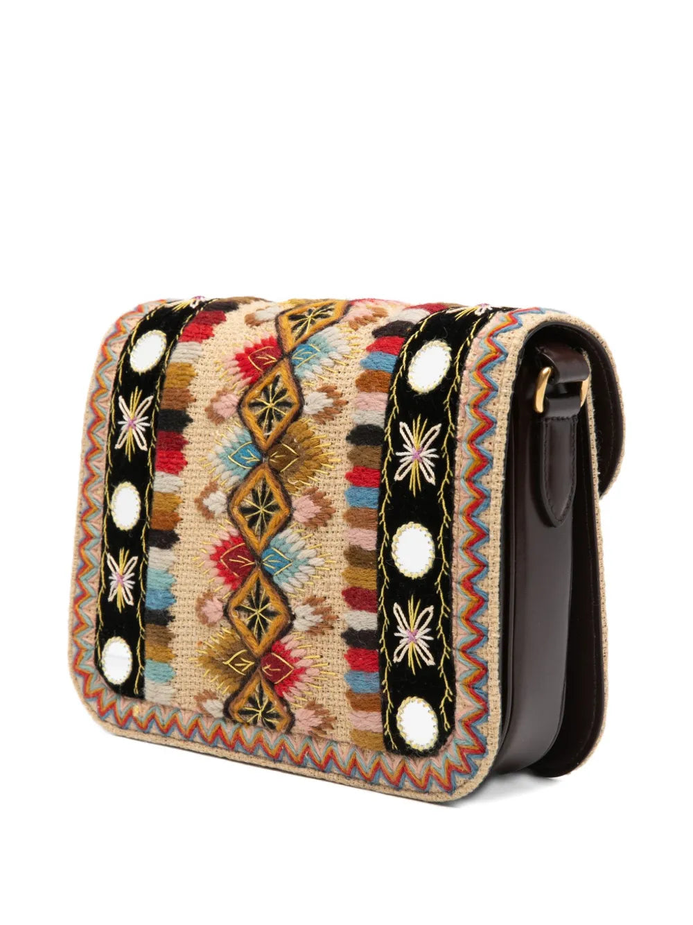 Valentino Garavani Embroidered Shoulder Bag — Same as shown — Size One Size — Back View