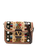 Valentino Garavani Embroidered Shoulder Bag — Same as shown — Size One Size — Front View