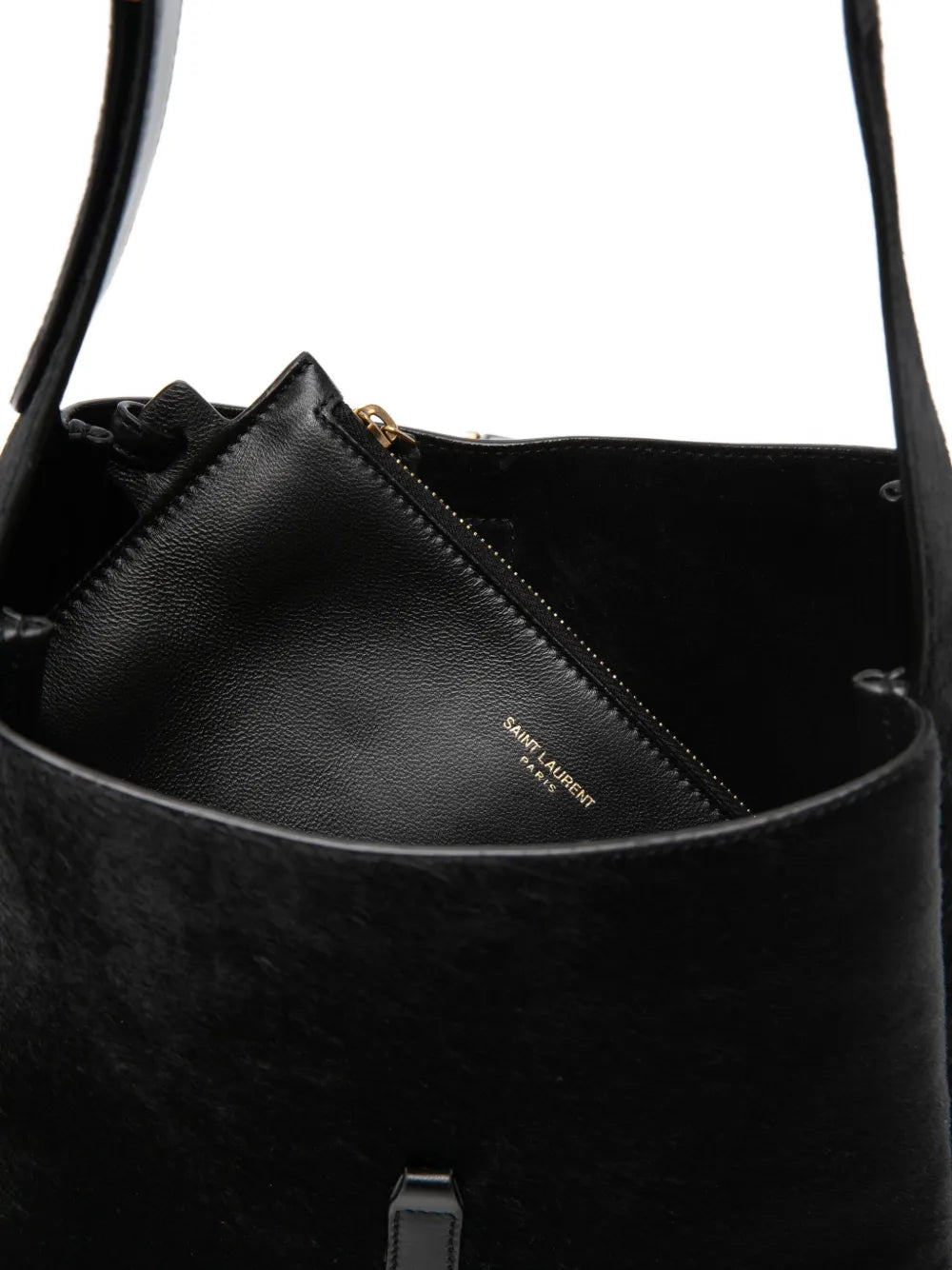 Saint Laurent Buckle Detail Shoulder Bag — Same as shown — Size One Size — Detail View