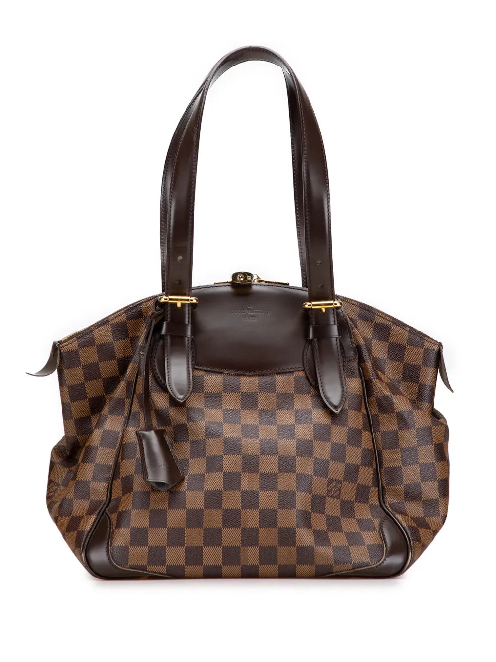 Louis Vuitton Pre Owned 2010 Damier Ebene Verona Mm Shoulder Bag — Same as shown — Size One Size — Front View