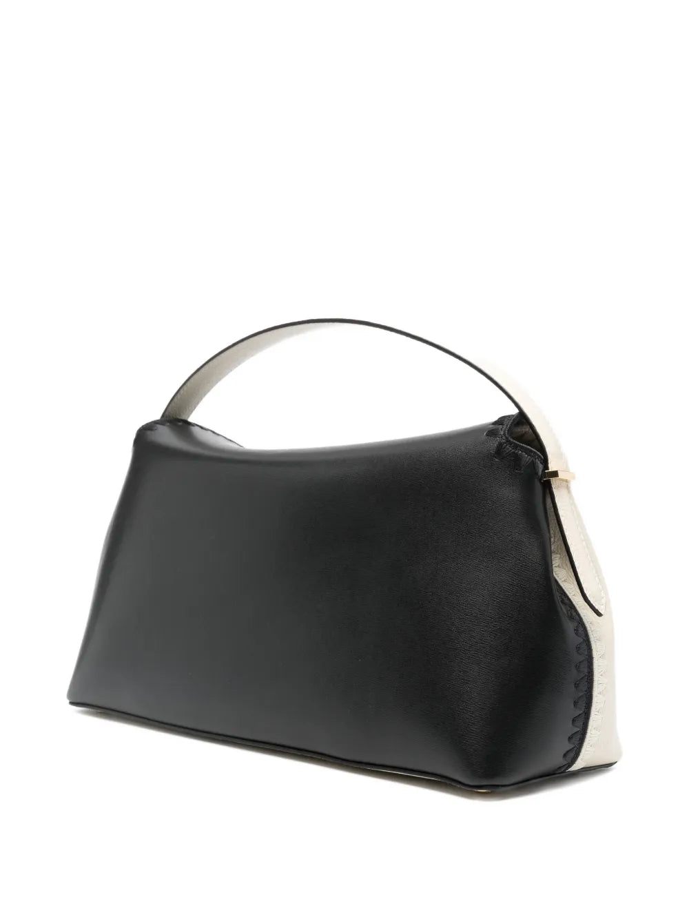 Toteme T Lock Embroidered Leather Shoulder Bag — Same as shown — Size One Size — Back View