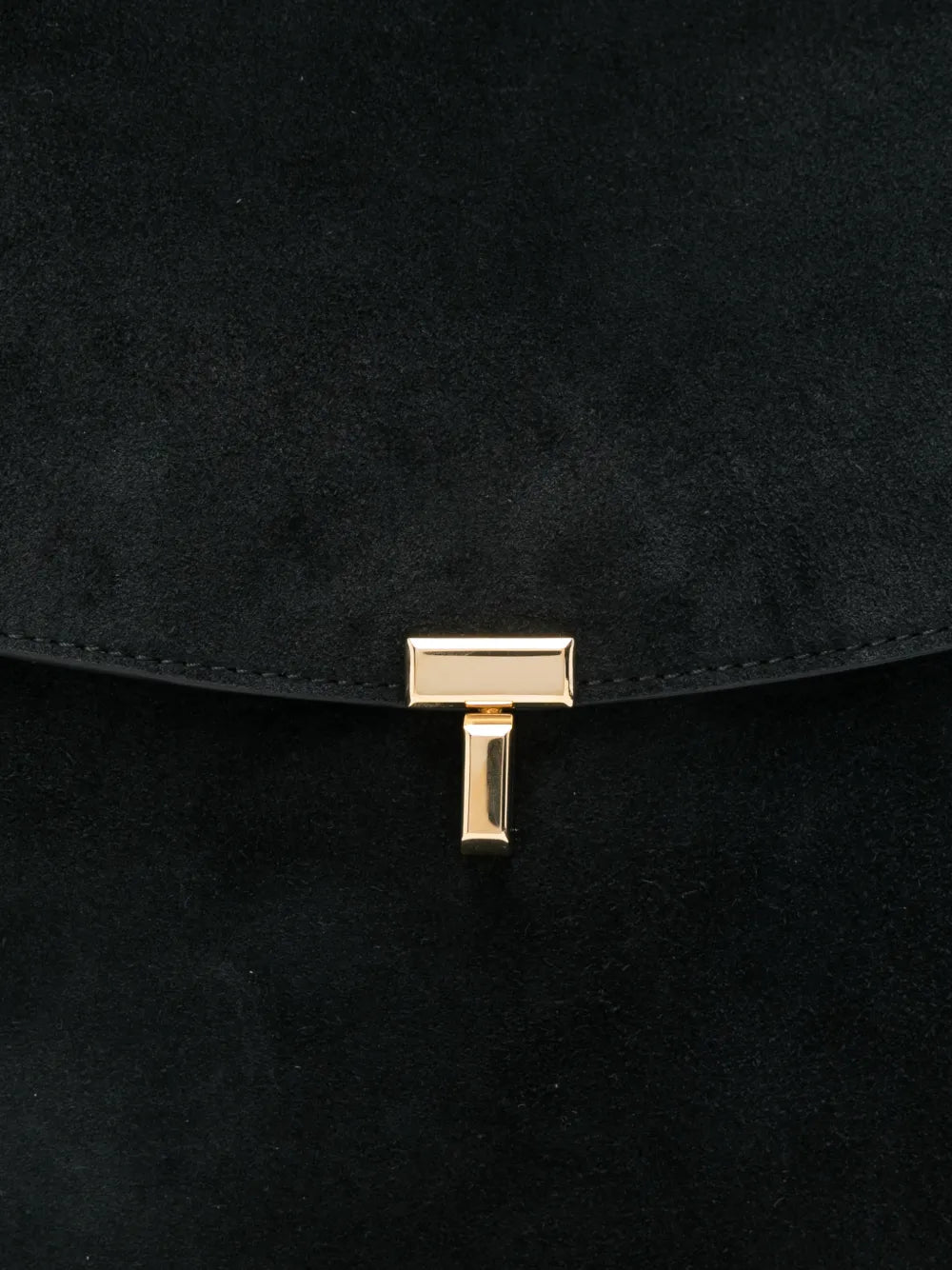 Toteme T Lock Suede Sholder Bag — Same as shown — Size One Size — Top View