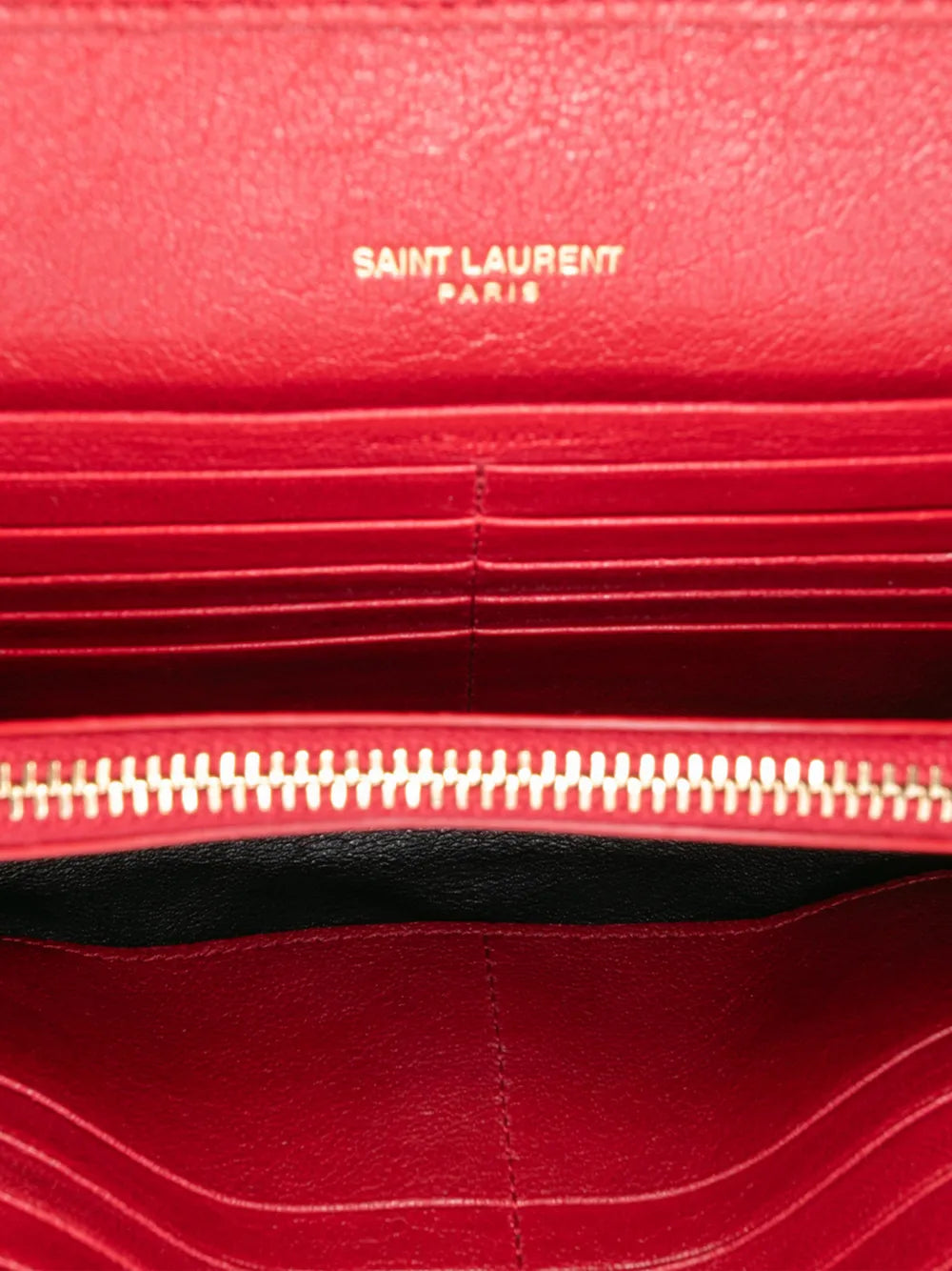 Saint Laurent Pre Owned 2019 Quilted Lambskin Becky Wallet On Chain Shoulder Bag — Same as shown — Size One Size — Detail View