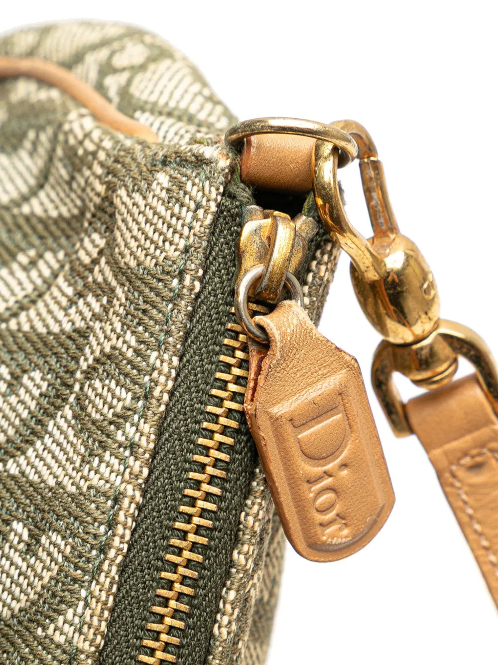 Christian Dior Pre Owned 2001 Mini Diorissimo Canvas Saddle Pochette Shoulder Bag — Same as shown — Size One Size — Lifestyle View