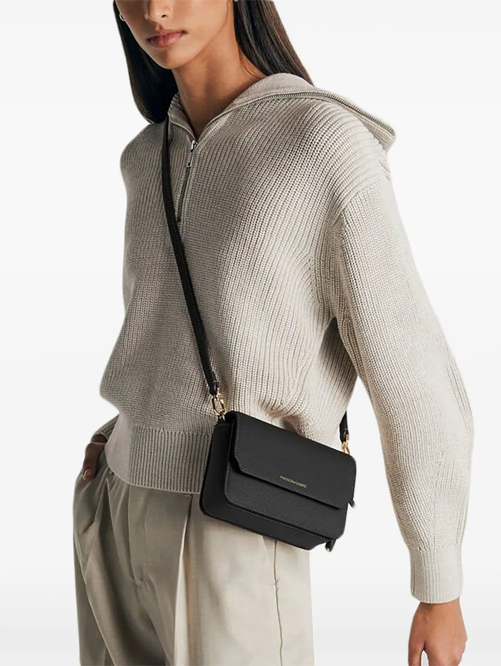 Maison De Sabre Mini Leather Flap Bag — Same as shown — Size One Size — Side View