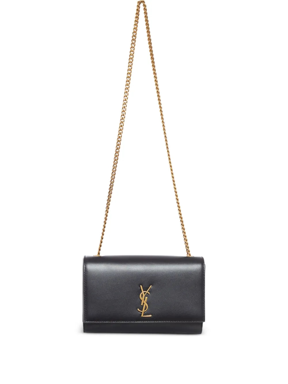 Saint Laurent Kate Leather Shoulder Bag — Same as shown — Size One Size — Front View