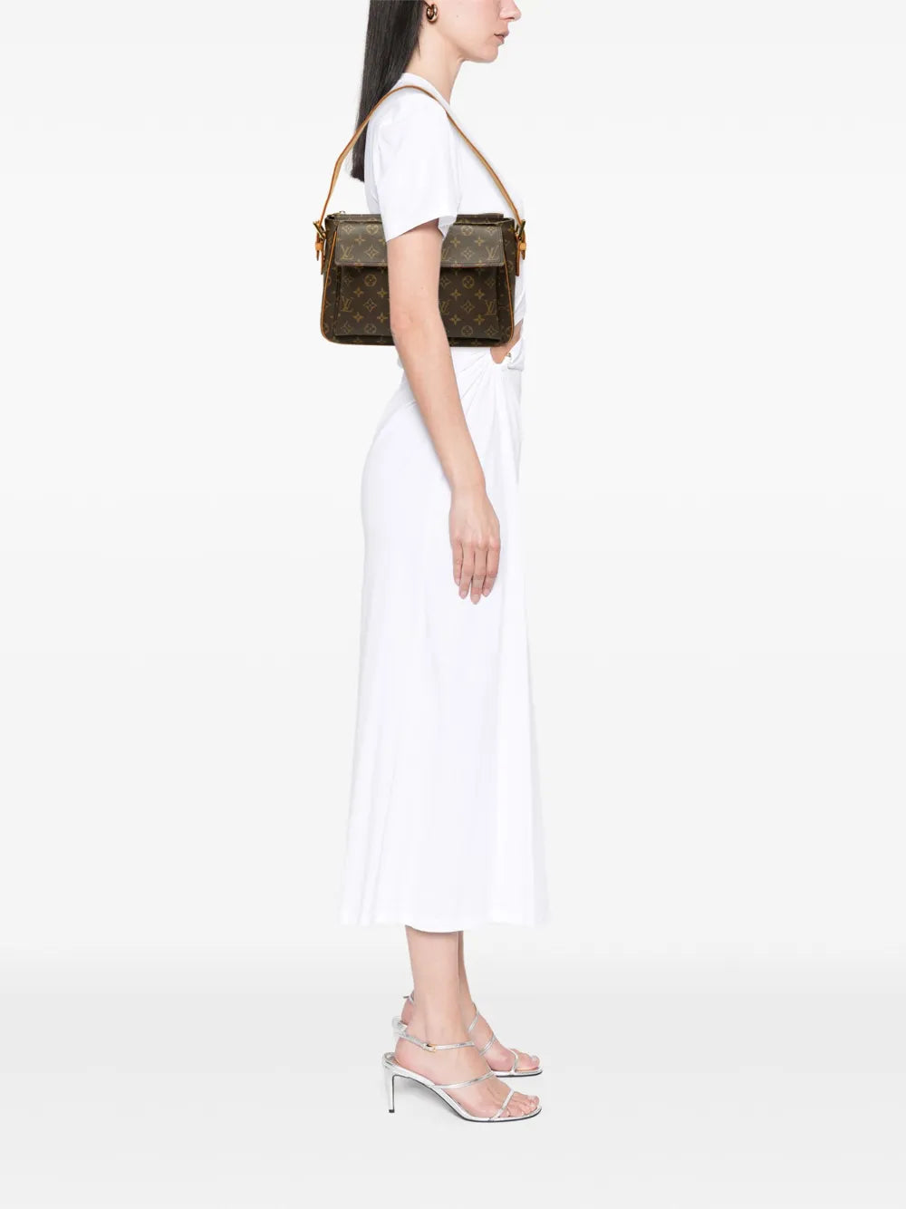 Louis Vuitton Pre Owned 2004 Monogram Viva Cite Gm Shoulder Bag — Same as shown — Size One Size — Side View