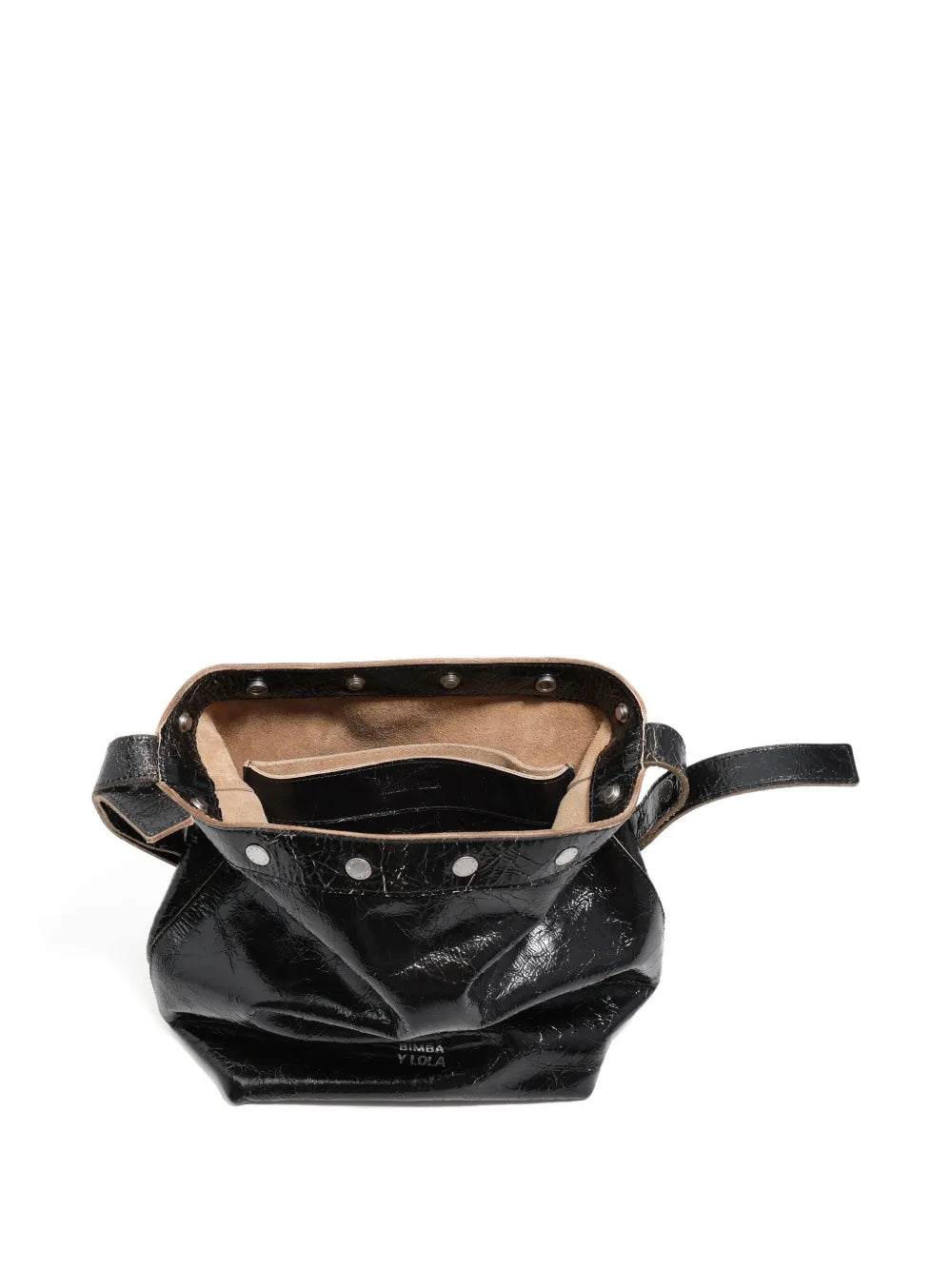 Bimba Y Lola Carlino Studded Leather Shoulder Bag — Same as shown — Size One Size — Back View