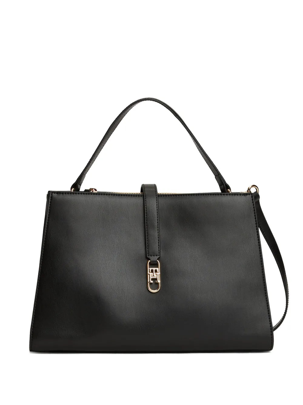 Tommy Hilfiger Top Handles Logo Plaque Shoulder Bag — Same as shown — Size One Size — Front View