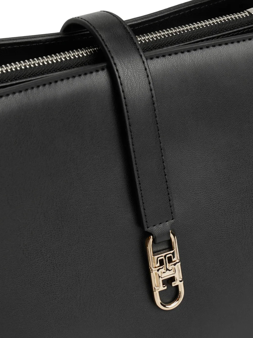 Tommy Hilfiger Top Handles Logo Plaque Shoulder Bag — Same as shown — Size One Size — Top View
