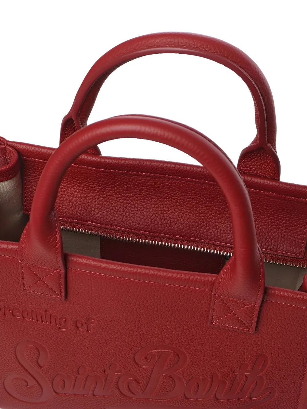Mc2 Saint Barth Midi Vanity Embossed Leather Tote Bag — Same as shown — Size One Size — Top View
