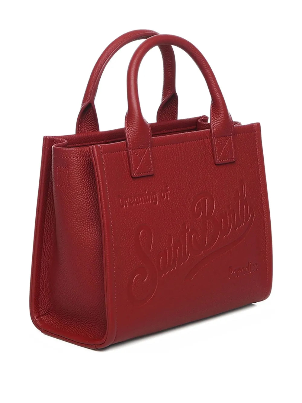 Mc2 Saint Barth Midi Vanity Embossed Leather Tote Bag — Same as shown — Size One Size — Back View