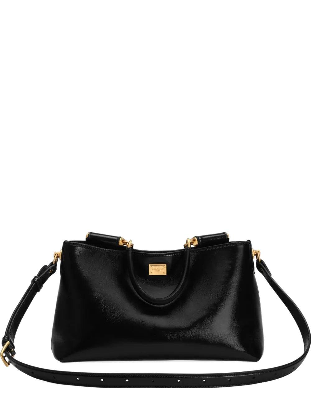 Dolce Gabbana Vittoria Leather Tote Bag — Same as shown — Size One Size — Front View