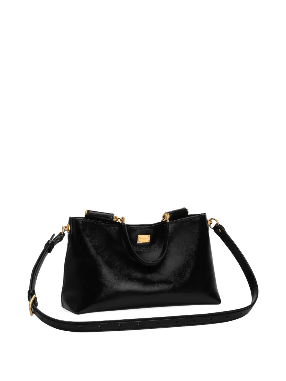 Dolce Gabbana Vittoria Leather Tote Bag — Same as shown — Size One Size — Back View
