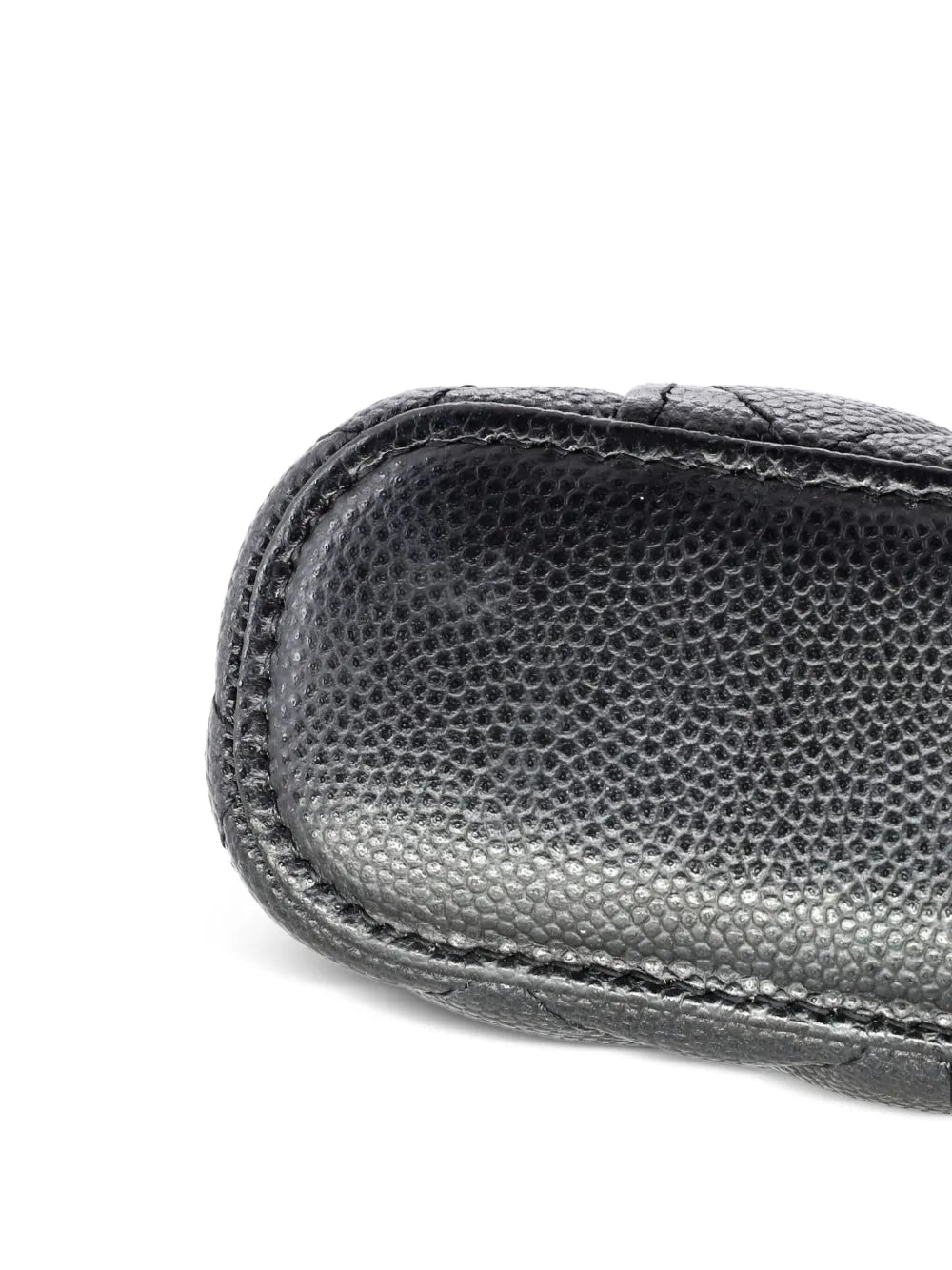 Chanel Pre Owned Vertical Classic Vanity Case With Chain Quilted Caviar Mini Shoulder Bag — Same as shown — Size One Size — Top View