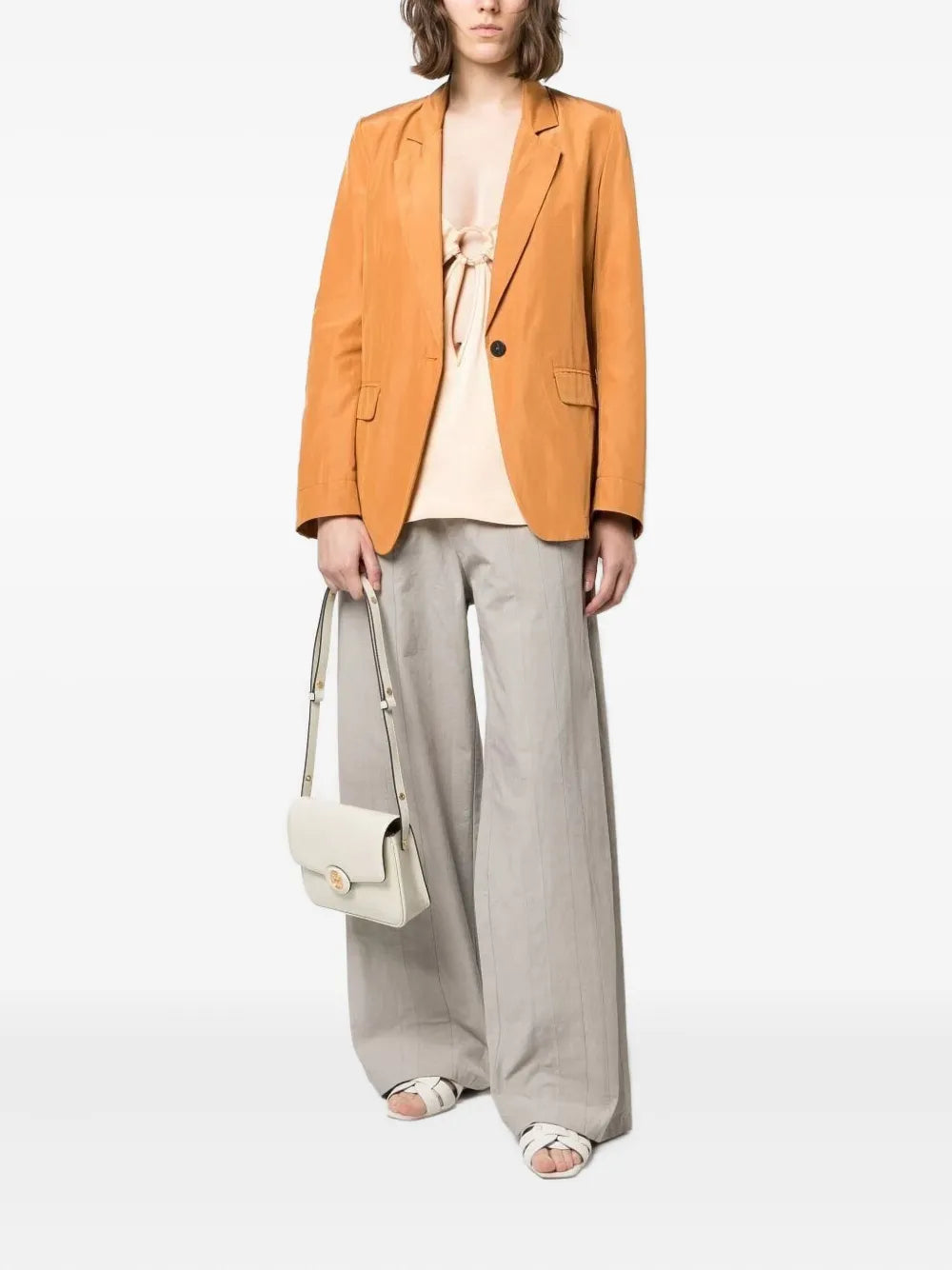 Tory Burch Robinson Spazzolato Adjustable Strap Shoulder Bag — Same as shown — Size One Size — Side View