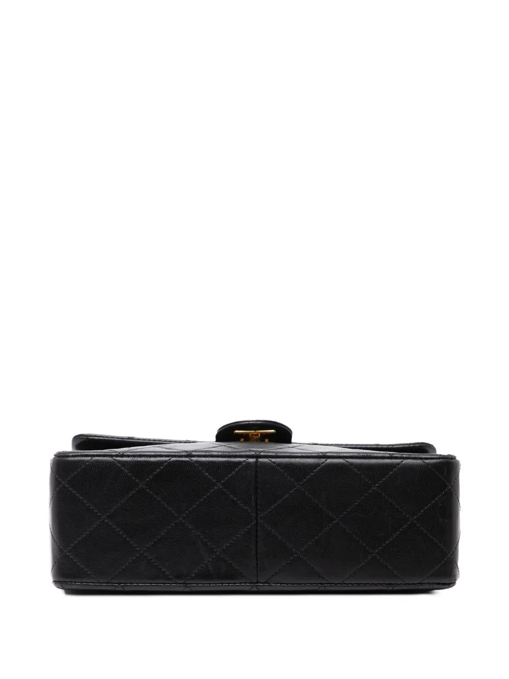 Chanel Pre Owned 1989 1991 Square Quilted Lambskin Single Flap Shoulder Bag — Same as shown — Size One Size — Top View