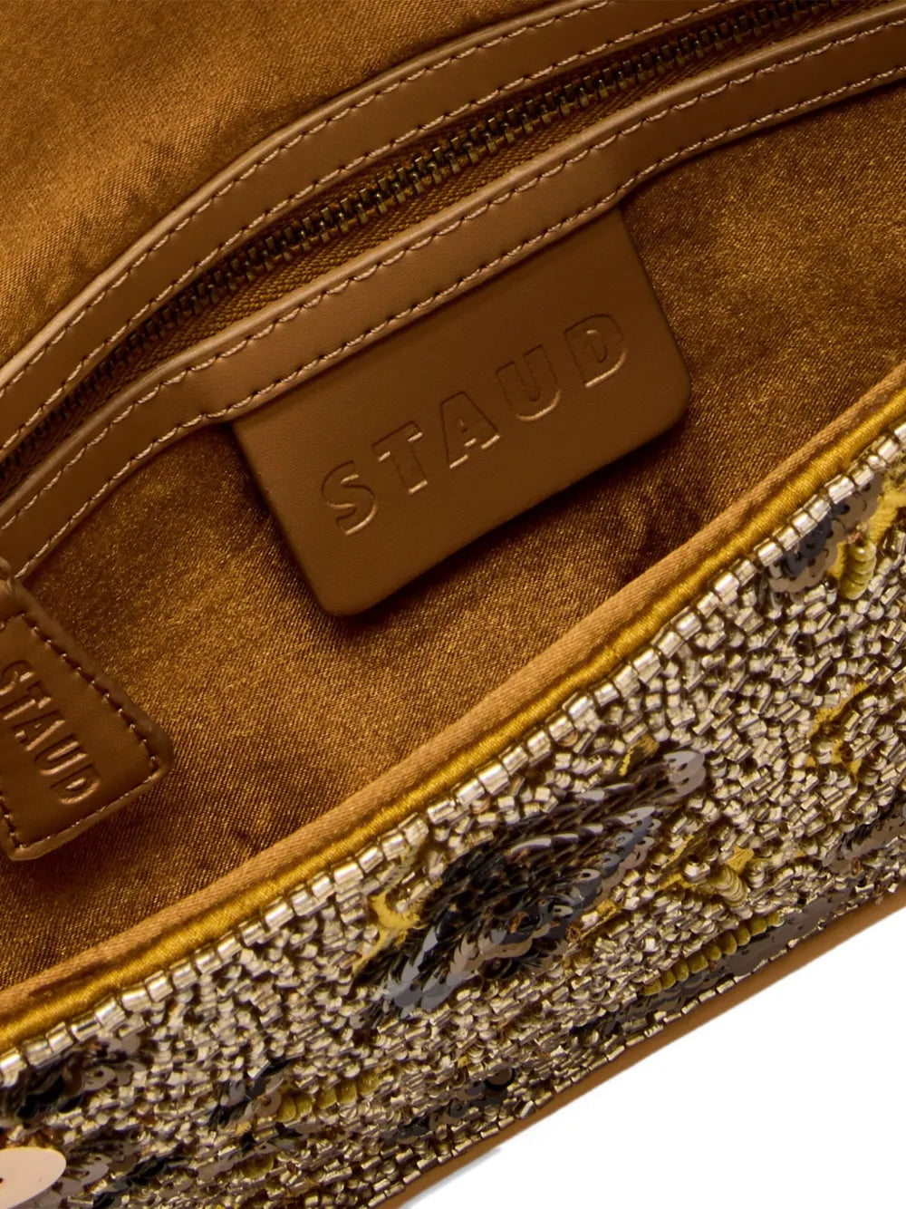 Staud Tommy Beaded Shoulder Bag — Same as shown — Size One Size — Side View