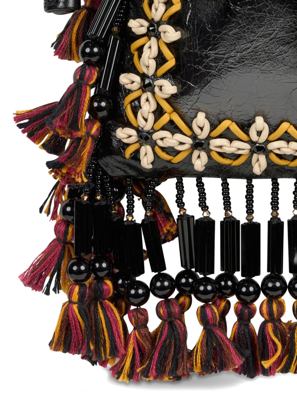 Etro Kalispera Fringing Leather Small Shoulder Bag — Same as shown — Size One Size — Top View