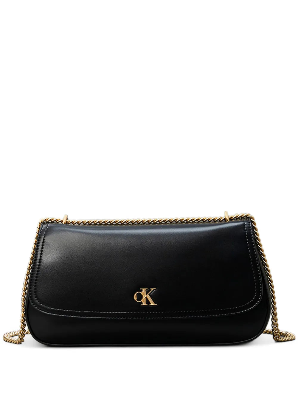 Calvin Klein Chain Strap Logo Plaque Shoulder Bag — Same as shown — Size One Size — Front View