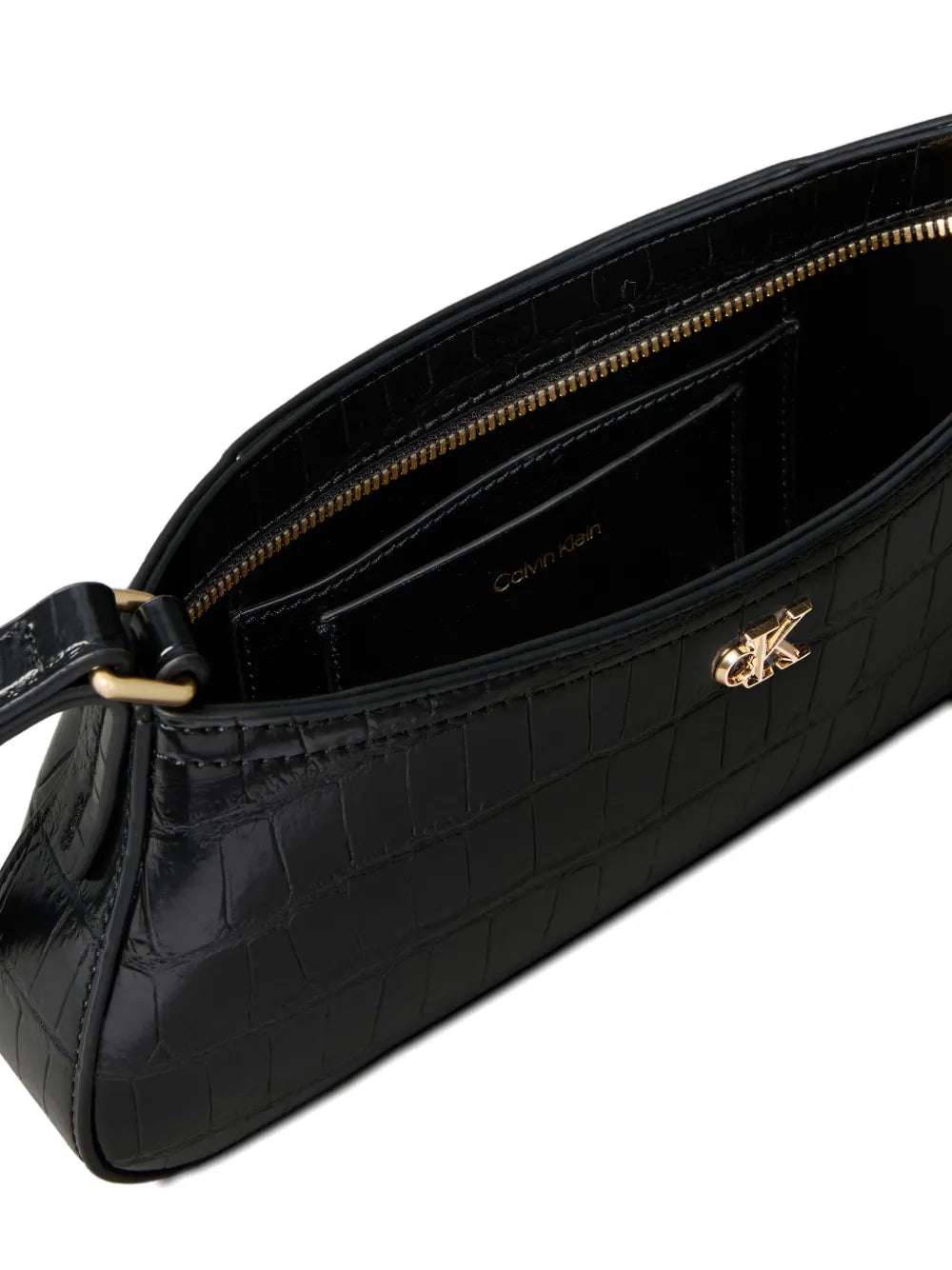 Calvin Klein Small Embossed Logo Shoulder Bag — Same as shown — Size One Size — Back View