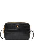 Calvin Klein Logo Plaque Zip Shoulder Bag — Same as shown — Size One Size — Front View