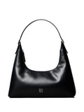 Calvin Klein Logo Detail Leather Shoulder Bag — Same as shown — Size One Size — Front View