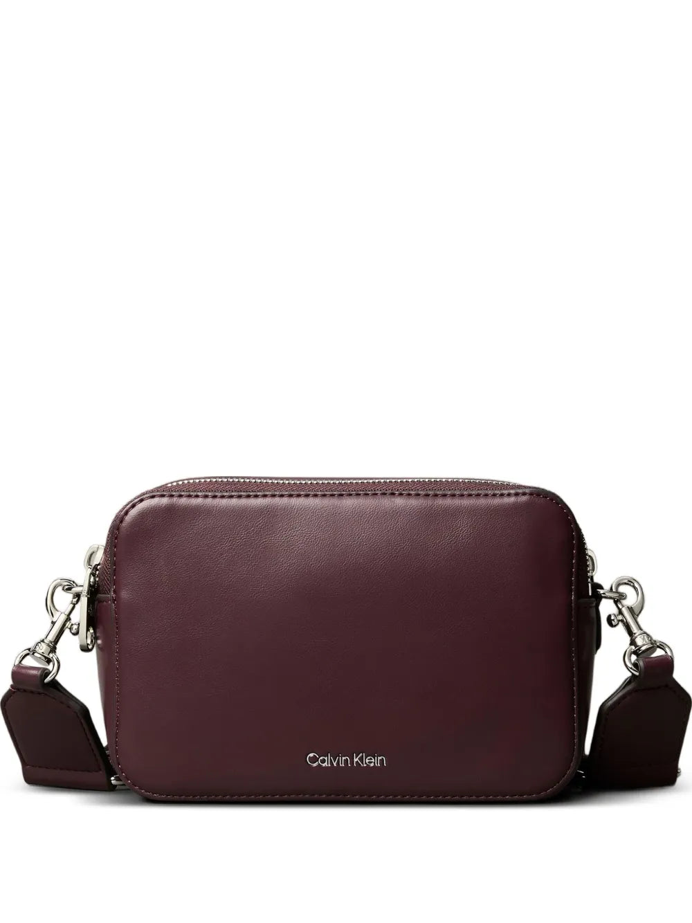 Calvin Klein Zip Shoulder Bag — Same as shown — Size One Size — Front View