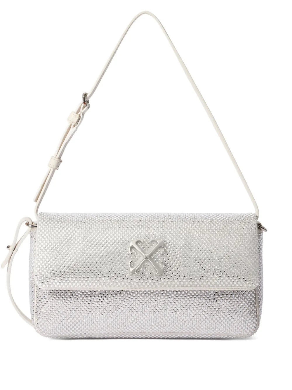 Off White Jitney Shoulder 07 Strass Shoulder Bag — Same as shown — Size One Size — Front View