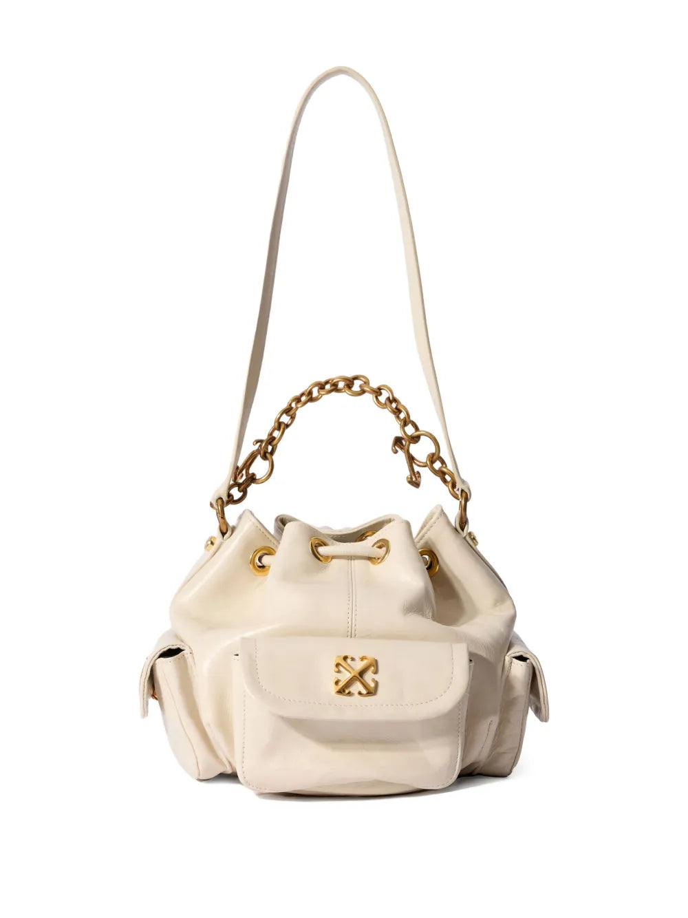 Off White Dumbob Bucket Bag — Same as shown — Size One Size — Side View
