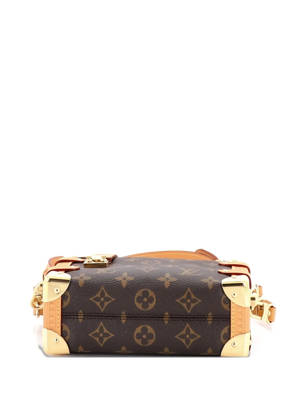 Louis Vuitton Pre Owned Side Trunk Handbag Monogram Canvas Pm Shoulder Bag — Same as shown — Size One Size — Side View