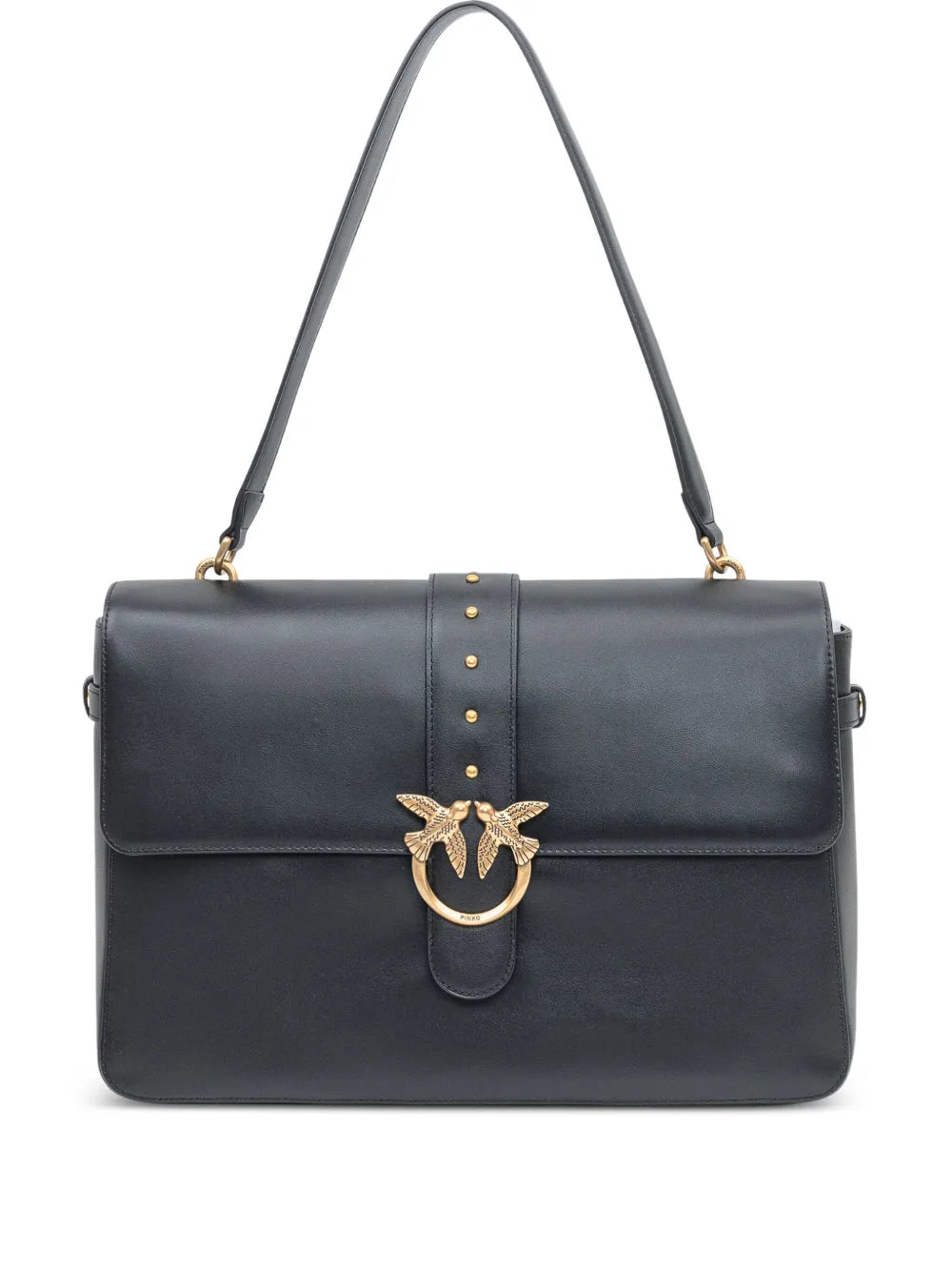 Pinko Maxi Love Studded Shoulder Bag — Same as shown — Size One Size — Front View