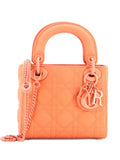 Christian Dior Pre Owned Ultra Matte Lady Dior Chain Bag Cannage Quilt Calfskin Mini Shoulder Bag — Same as shown — Size One Size — Front View