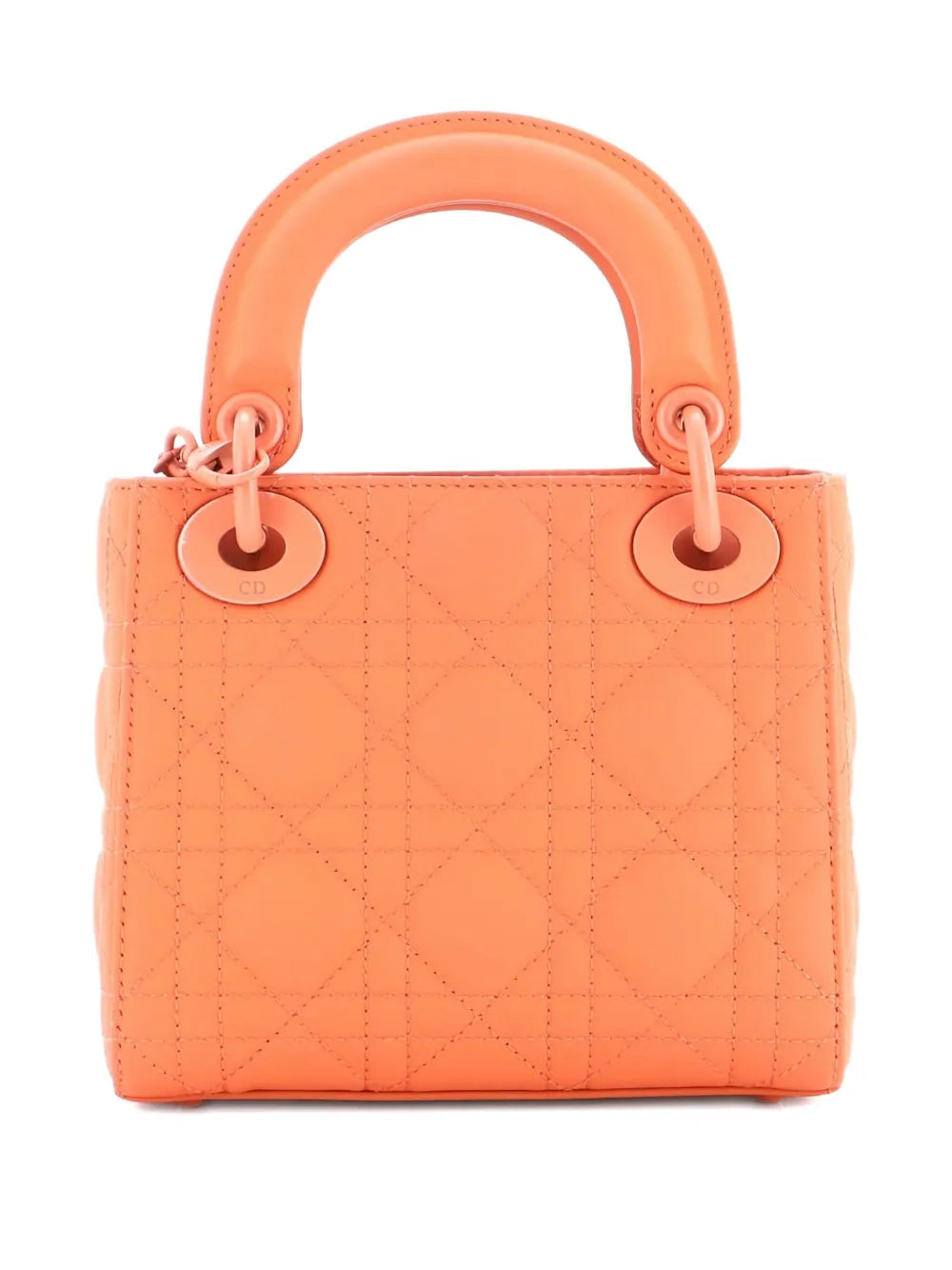 Christian Dior Pre Owned Ultra Matte Lady Dior Chain Bag Cannage Quilt Calfskin Mini Shoulder Bag — Same as shown — Size One Size — Side View