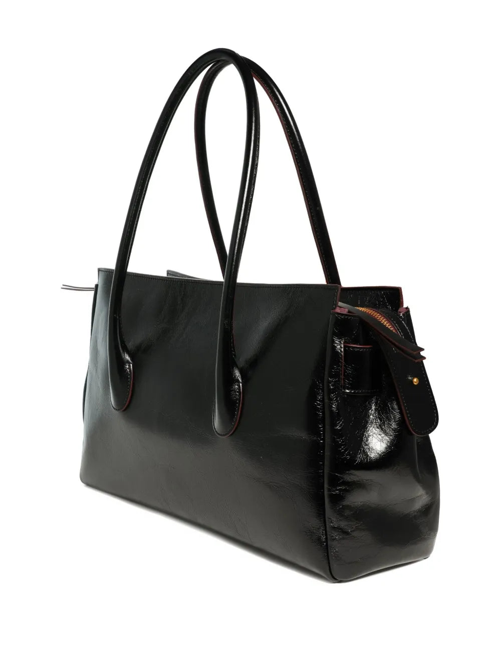 Roberto Festa Large Emeralda Buckle Detail Shoulder Bag — Same as shown — Size One Size — Back View