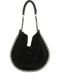 Isabel Marant Oskan Soft Studded Shoulder Bag — Same as shown — Size One Size — Front View