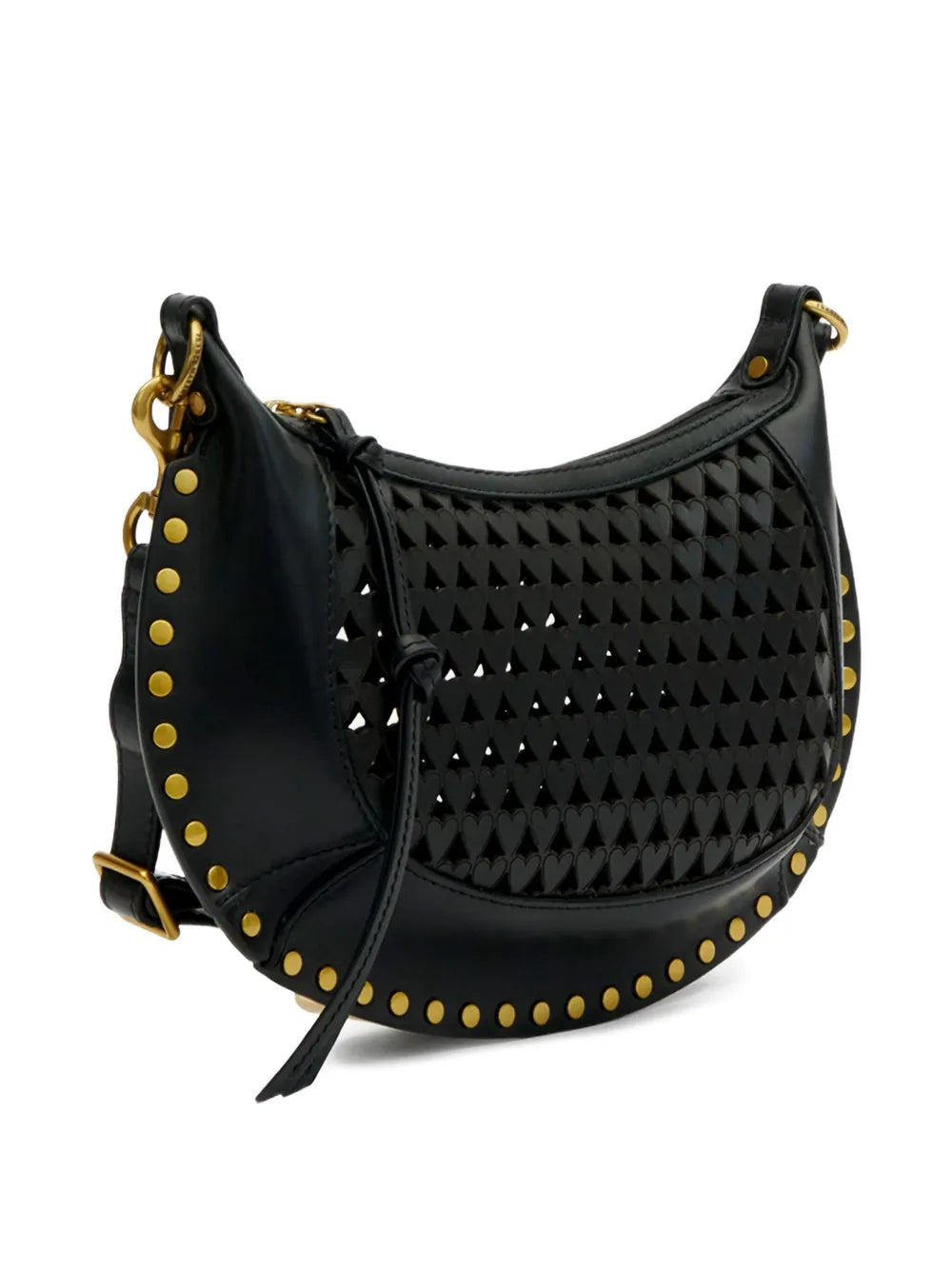 Isabel Marant Oskan Moon Leather Shoulder Bag — Same as shown — Size One Size — Top View