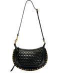 Isabel Marant Oskan Moon Leather Shoulder Bag — Same as shown — Size One Size — Front View