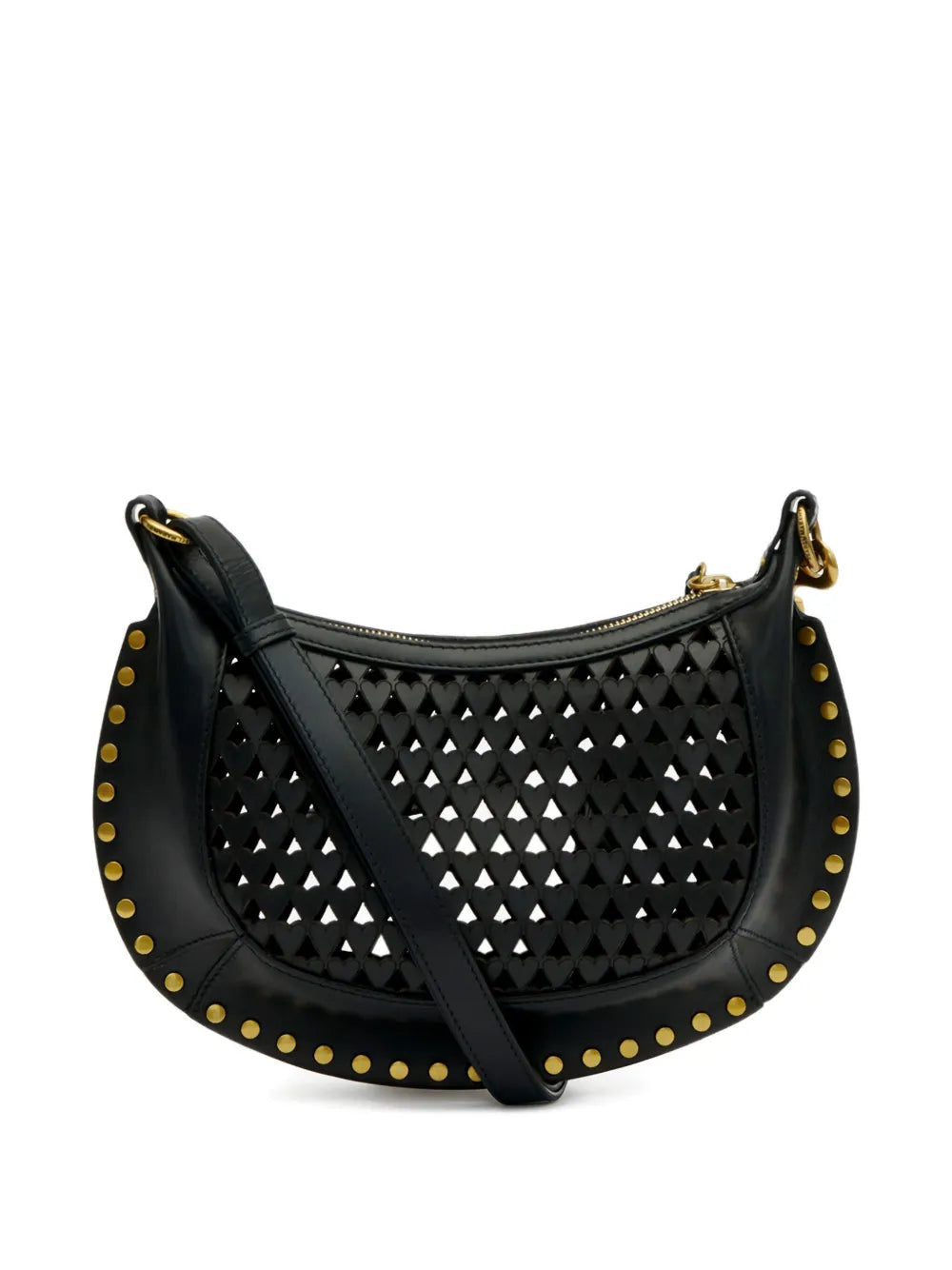 Isabel Marant Oskan Moon Leather Shoulder Bag — Same as shown — Size One Size — Back View