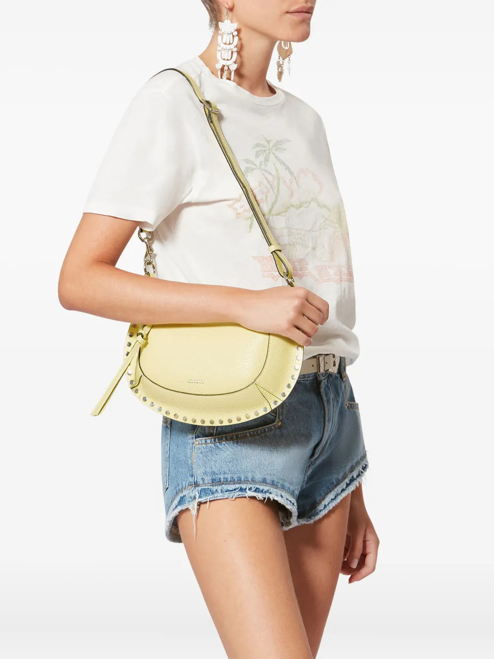 Isabel Marant Studded Leather Tote Bag — Same as shown — Size One Size — Side View